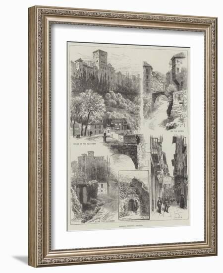 Rambling Sketches, Granada-Alfred Robert Quinton-Framed Giclee Print