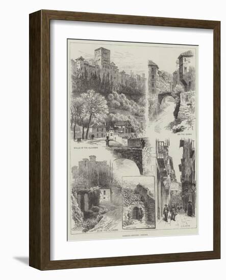 Rambling Sketches, Granada-Alfred Robert Quinton-Framed Giclee Print