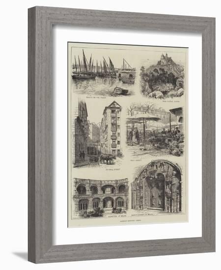 Rambling Sketches, Lisbon-null-Framed Giclee Print