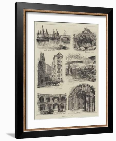 Rambling Sketches, Lisbon-null-Framed Giclee Print