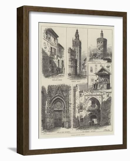 Rambling Sketches, Seville-Alfred Robert Quinton-Framed Giclee Print