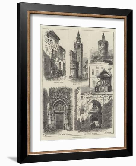 Rambling Sketches, Seville-Alfred Robert Quinton-Framed Giclee Print