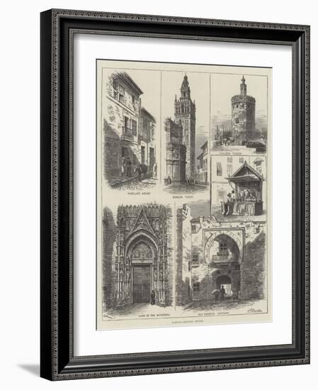 Rambling Sketches, Seville-Alfred Robert Quinton-Framed Giclee Print