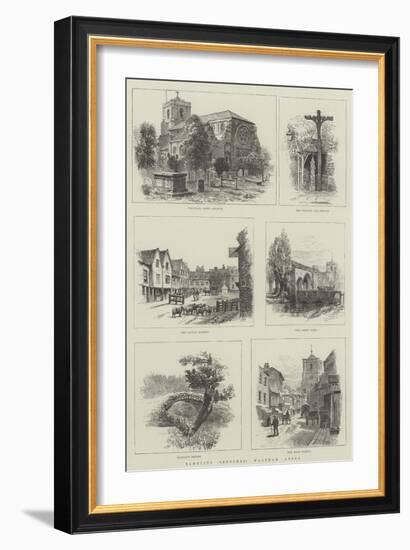 Rambling Sketches, Waltham Abbey-Alfred Robert Quinton-Framed Giclee Print