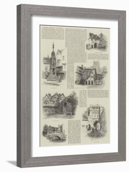 Rambling Sketches, Winchester-Alfred Robert Quinton-Framed Giclee Print