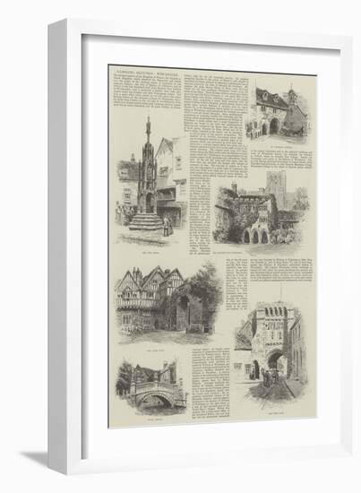 Rambling Sketches, Winchester-Alfred Robert Quinton-Framed Giclee Print