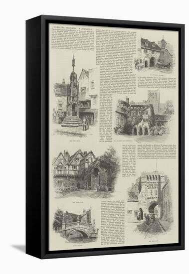 Rambling Sketches, Winchester-Alfred Robert Quinton-Framed Premier Image Canvas