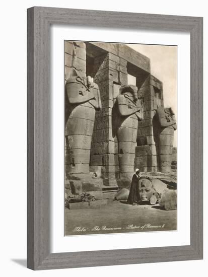 Ramesseum, Thebes, Egypt-null-Framed Premium Giclee Print