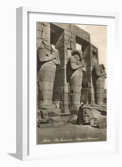 Ramesseum, Thebes, Egypt-null-Framed Premium Giclee Print