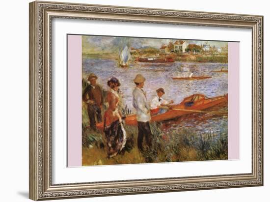 Rameurs a Chatou-Edouard Manet-Framed Art Print