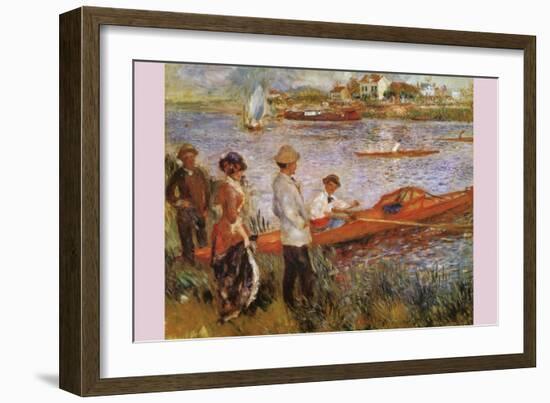 Rameurs a Chatou-Edouard Manet-Framed Art Print