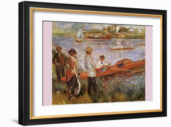 Rameurs a Chatou-Edouard Manet-Framed Art Print