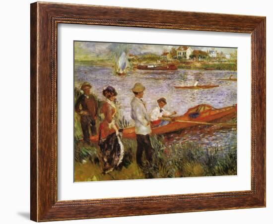 Rameurs a Chatou-Edouard Manet-Framed Art Print