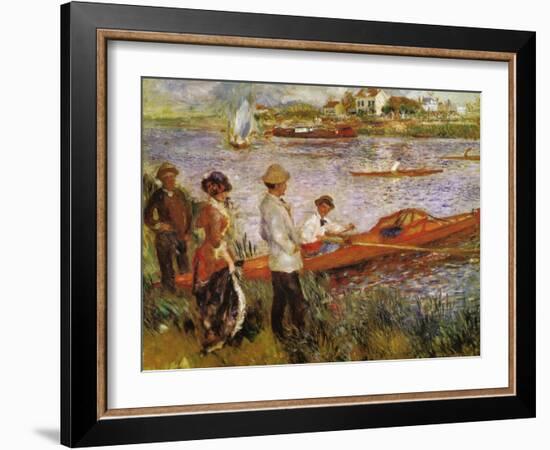 Rameurs a Chatou-Edouard Manet-Framed Art Print