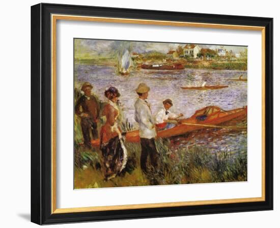 Rameurs a Chatou-Edouard Manet-Framed Art Print