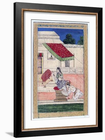 Ramkali Ragini, Ragamala Album, School of Rajasthan, 19th Century-null-Framed Giclee Print