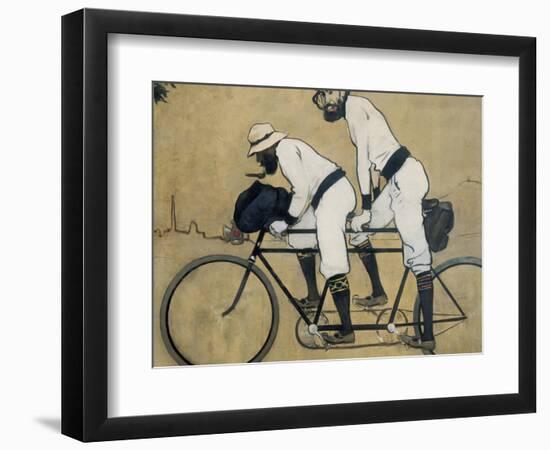 Ramon Casas and Pere Romeu on a Tandem-Ramon Casas Carbo-Framed Art Print