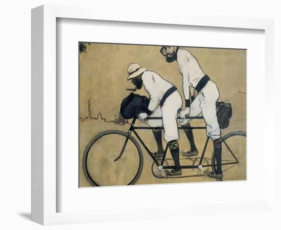 Ramon Casas and Pere Romeu on a Tandem-Ramon Casas Carbo-Framed Art Print