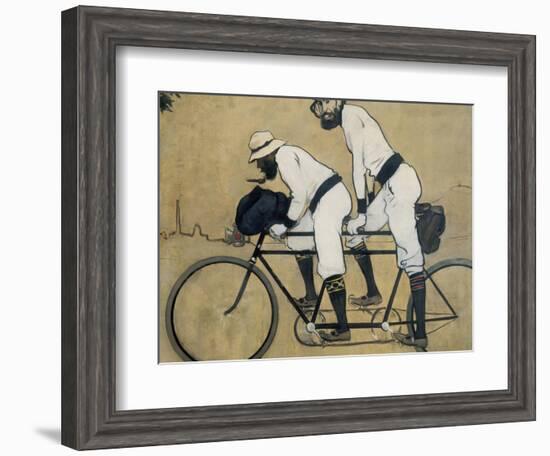 Ramon Casas and Pere Romeu on a Tandem-Ramon Casas Carbo-Framed Premium Giclee Print