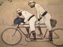 Ramon Casas And Father Romeu Riding a Tandem-Ramon Casas-Giclee Print