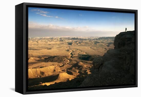 Ramon Crater Viewed from Mitzpe Ramon Visitors Center, Negev Desert, Israel-David Noyes-Framed Premier Image Canvas