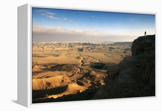 Ramon Crater Viewed from Mitzpe Ramon Visitors Center, Negev Desert, Israel-David Noyes-Framed Premier Image Canvas