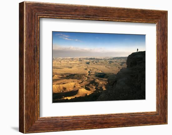 Ramon Crater Viewed from Mitzpe Ramon Visitors Center, Negev Desert, Israel-David Noyes-Framed Photographic Print