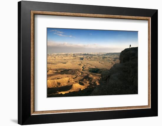 Ramon Crater Viewed from Mitzpe Ramon Visitors Center, Negev Desert, Israel-David Noyes-Framed Photographic Print