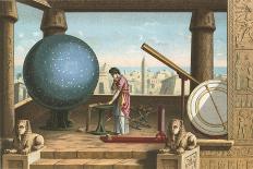 Ptolemy in the Observatory in Alexandria-Ramon Puiggari-Framed Premier Image Canvas