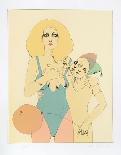 Untitled - Woman and Dog-Ramon Santiago-Framed Collectable Print