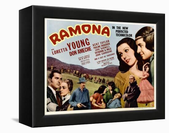 Ramona, Kent Taylor, Pauline Frederick, John Carradine, 1936-null-Framed Stretched Canvas