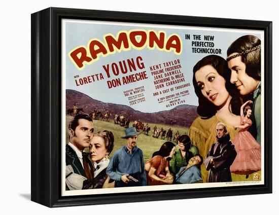 Ramona, Kent Taylor, Pauline Frederick, John Carradine, 1936-null-Framed Stretched Canvas