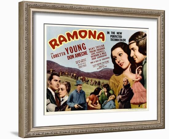 Ramona, Kent Taylor, Pauline Frederick, John Carradine, 1936-null-Framed Photo