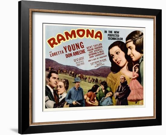 Ramona, Kent Taylor, Pauline Frederick, John Carradine, 1936-null-Framed Photo