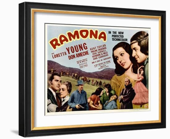 Ramona, Kent Taylor, Pauline Frederick, John Carradine, 1936-null-Framed Photo