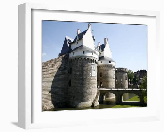 Ramparts of the Chateau Des Ducs De Bretagne, Nantes, Brittany, France, Europe-Levy Yadid-Framed Photographic Print