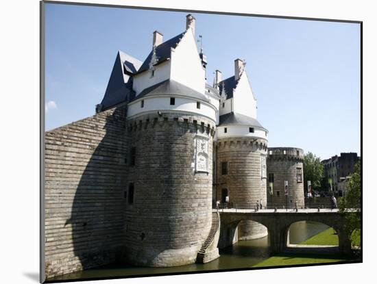 Ramparts of the Chateau Des Ducs De Bretagne, Nantes, Brittany, France, Europe-Levy Yadid-Mounted Photographic Print