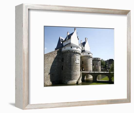 Ramparts of the Chateau Des Ducs De Bretagne, Nantes, Brittany, France, Europe-Levy Yadid-Framed Photographic Print