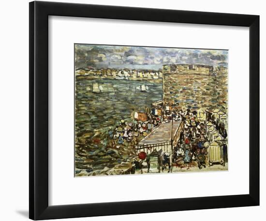 Ramparts, St. Malo-Maurice Brazil Prendergast-Framed Giclee Print