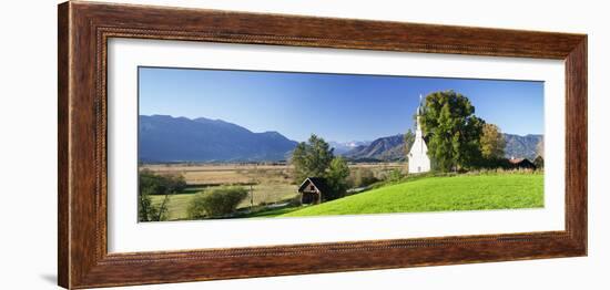 Ramsachkircherl Church, Murnauer Moos Moor, Murnau Am Staffelsee, Upper Bavaria, Bavaria, Germany-Markus Lange-Framed Photographic Print