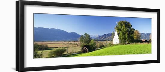 Ramsachkircherl Church, Murnauer Moos Moor, Murnau Am Staffelsee, Upper Bavaria, Bavaria, Germany-Markus Lange-Framed Photographic Print