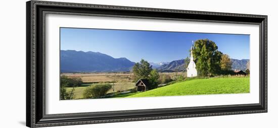 Ramsachkircherl Church, Murnauer Moos Moor, Murnau Am Staffelsee, Upper Bavaria, Bavaria, Germany-Markus Lange-Framed Photographic Print