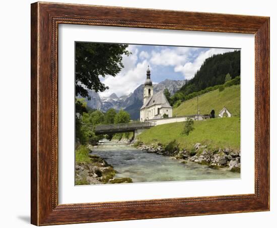 Ramsau Church, Near Berchtesgaden, Bavaria, Germany, Europe-Gary Cook-Framed Photographic Print