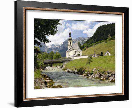 Ramsau Church, Near Berchtesgaden, Bavaria, Germany, Europe-Gary Cook-Framed Photographic Print