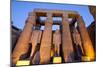 Ramses II Statues and Columns in the Luxor Temple Complex-Alex Saberi-Mounted Photographic Print