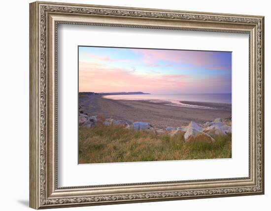 Ramsey Beach at Sunset, Isle of Man, Europe-Neil Farrin-Framed Photographic Print