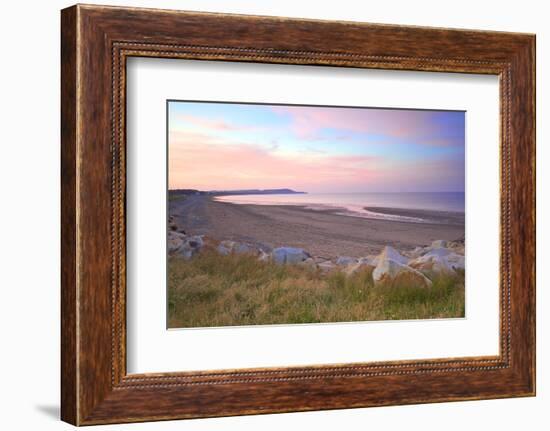 Ramsey Beach at Sunset, Isle of Man, Europe-Neil Farrin-Framed Photographic Print