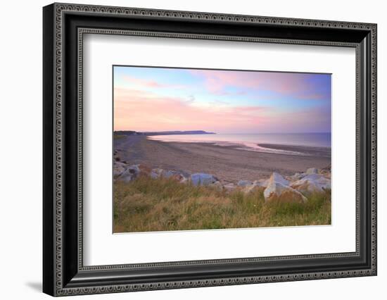 Ramsey Beach at Sunset, Isle of Man, Europe-Neil Farrin-Framed Photographic Print