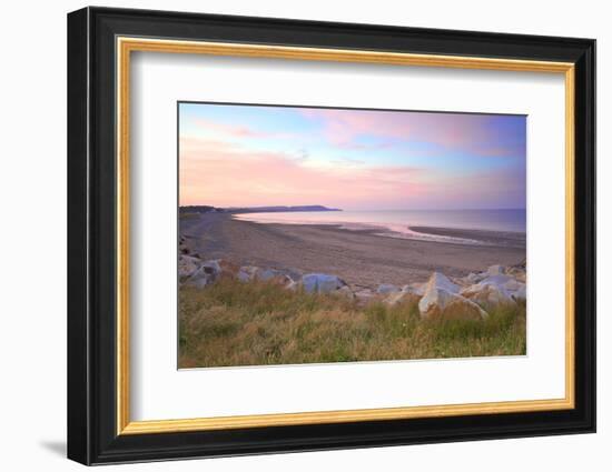 Ramsey Beach at Sunset, Isle of Man, Europe-Neil Farrin-Framed Photographic Print