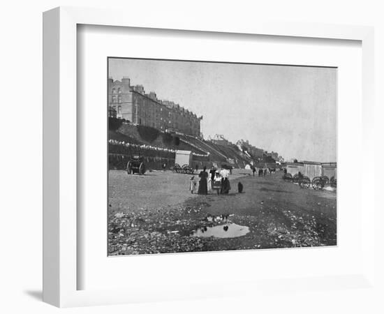 'Ramsey - The Beach', 1895-Unknown-Framed Photographic Print